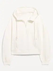 Old Navy Women's Dynamic Fleece Half-Zip Hoodie Sweatshirt