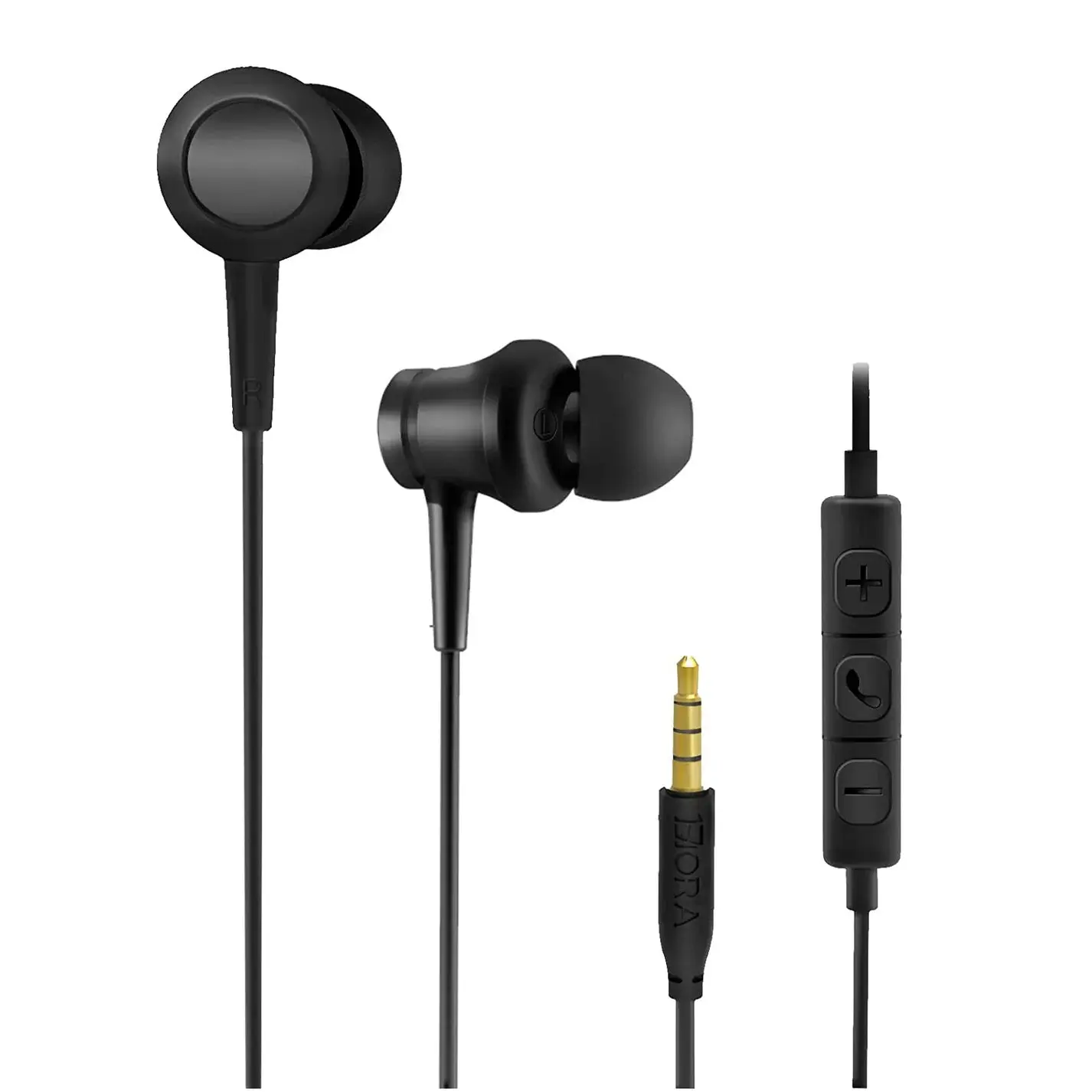 1Hora AUT111 Gaming and Cellphone Earbuds with 3.5 mm jack Audio Adjustable