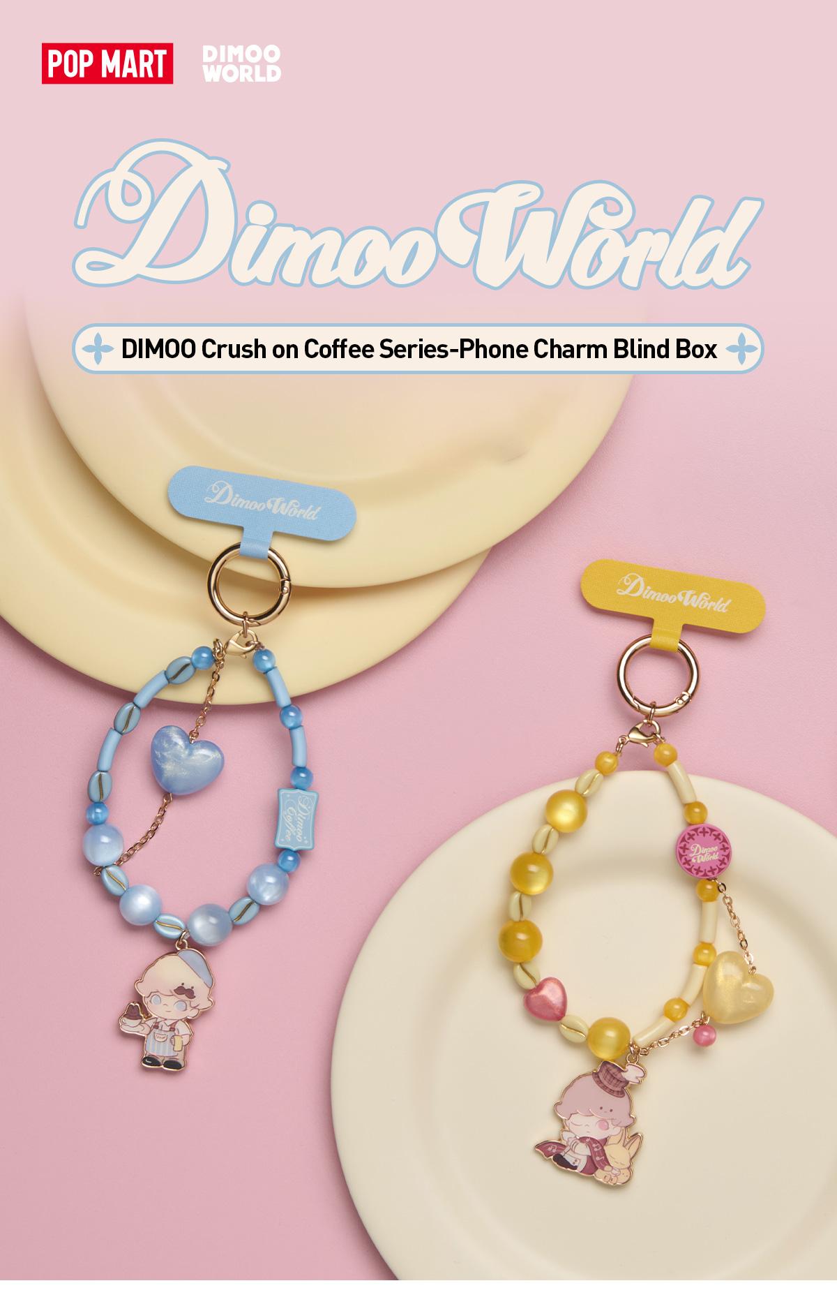 POP MART DIMOO Crush on Coffee Series-Phone Charm Blind Box