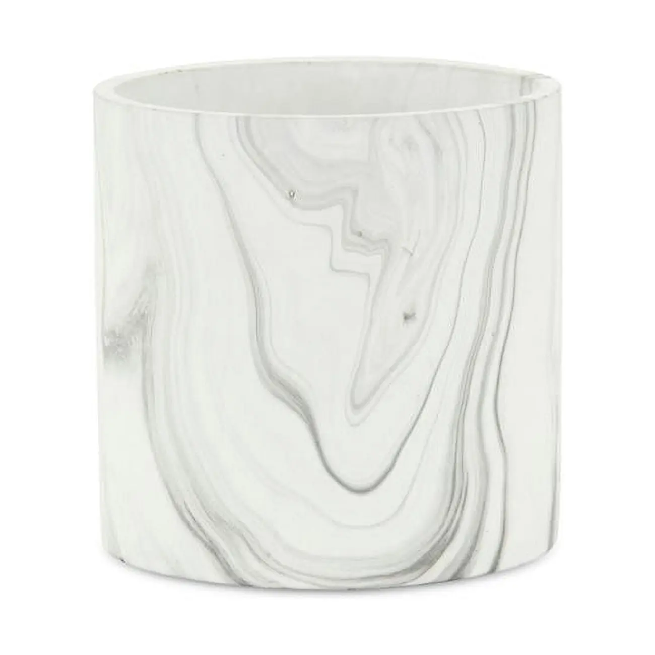 Cheungs 5783M Marmoreal Marble Pot, 5x5x4.5 in Medium Sized Ceramic Mold Handmade Textured Garden Planter, Medium Sized Flower Pots, Ceramic Mold Flower Pots