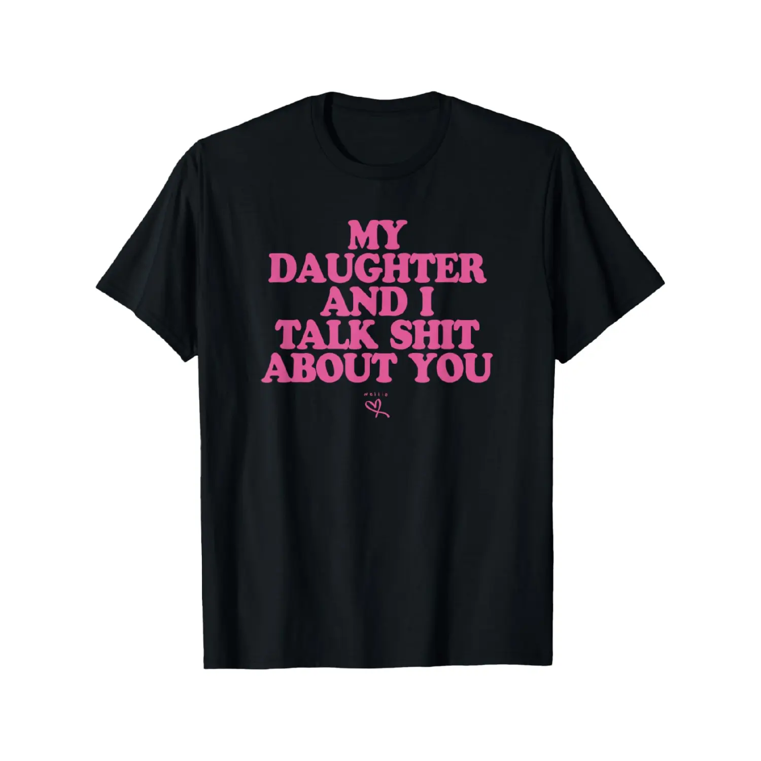 Cotton T-Shirt for Moms, Soft Cotton Fabric with Humorous Text - All Seasons Funny Gift for Mother-Daughter Bonding, Shortsleeve, Tops, Streetwear, Tshirt, Lady, Women, Party, Mom Birthday Gifts, Bold Print, Round Neck