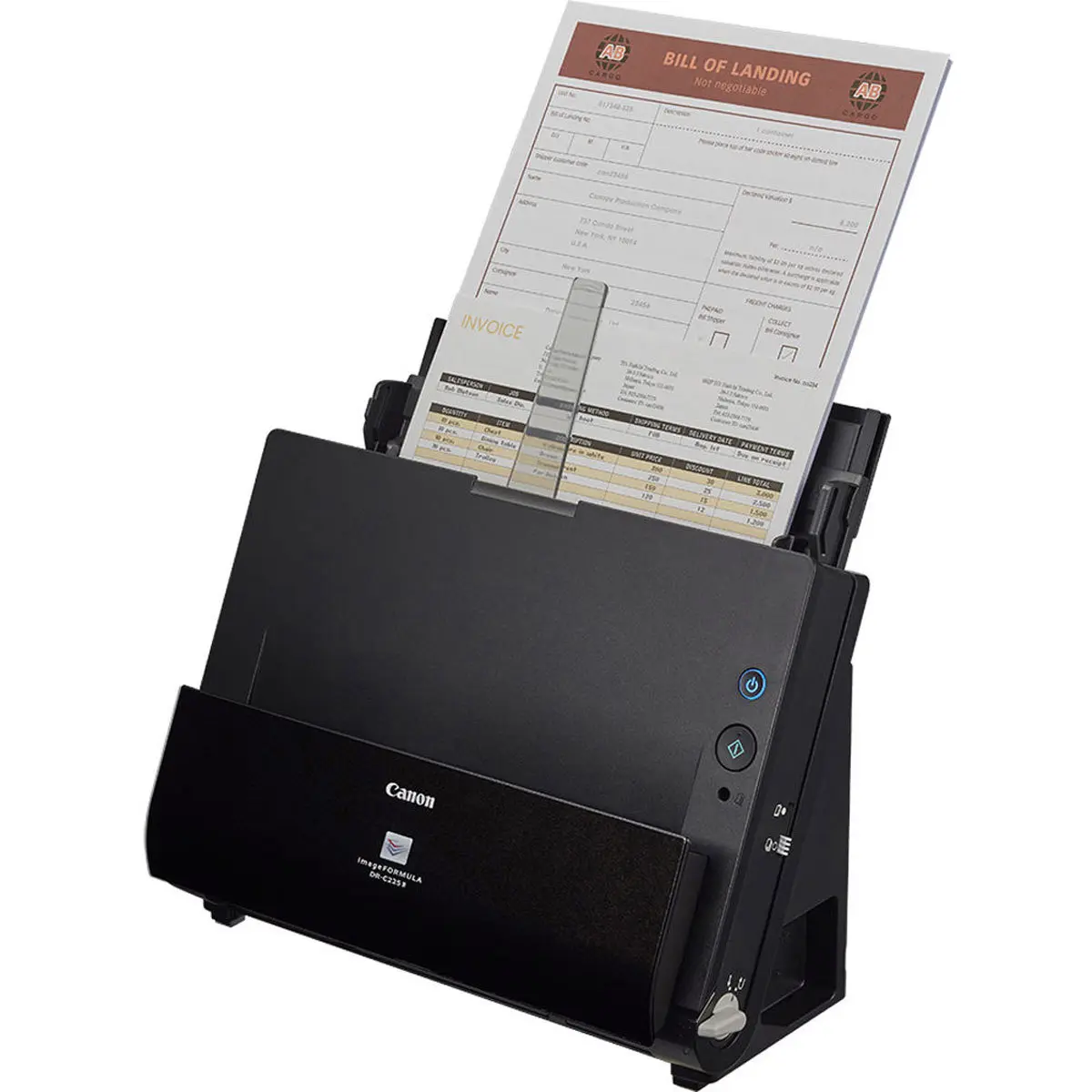 Canon imageFORMULA DR-C225 II Office Document Scanner - 25 Pages per Minute, Eco-Friendly, CaptureOnTouch, Default Direct Scanning to Dropbox, Clutter-Free Desk Solution, Auto Color Detection, TIFF/PNG Format Support