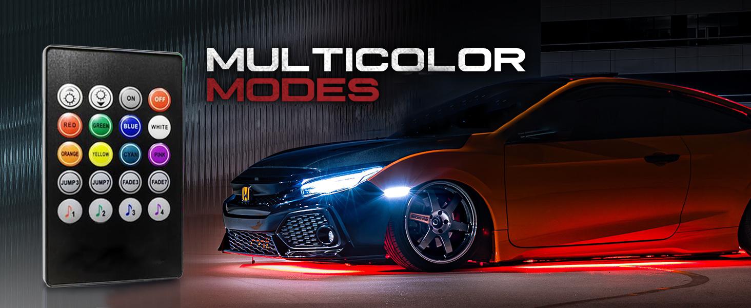 DIBMS 4 PCS Universal Underglow LED Lights Kit for Car with APP & Remote Control, RGB Multicolor Modes, Music Sync, Waterproof Light Bar, Exterior Neon Accent Underbody LED Lighting Kit singing lights cars underglow neon tubes DIBMS 4 PCS Universal Underglow LED Lights Kit for Car with APP & Remote Control, RGB Multicolor Modes, Music Sync, Waterproof Light Bar, Exterior Neon Accent Underbody LED Lighting Kit singing lights cars underglow neon tubes