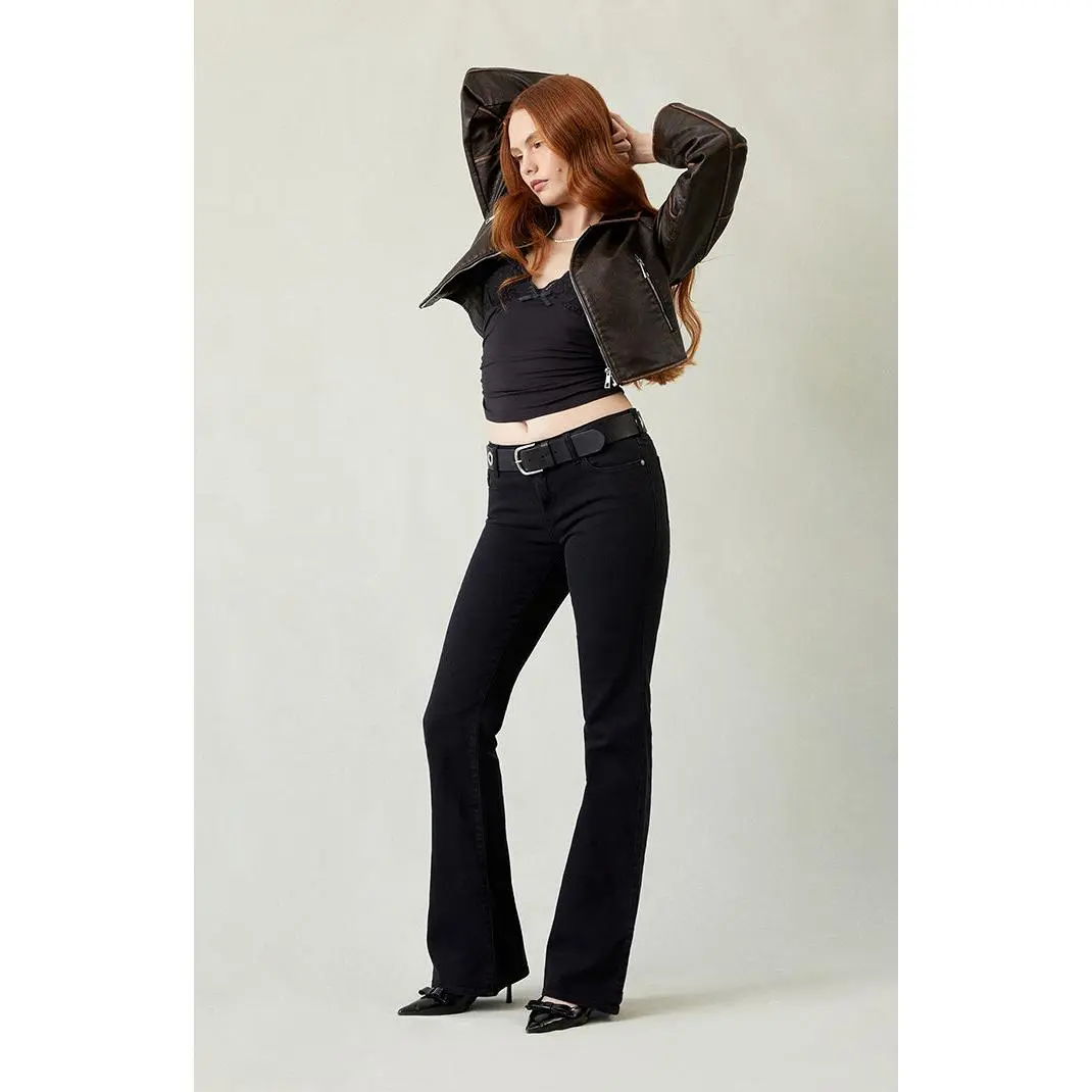 Pacsun Women's Jade Low Rise Bootcut Jeans Stretch Black