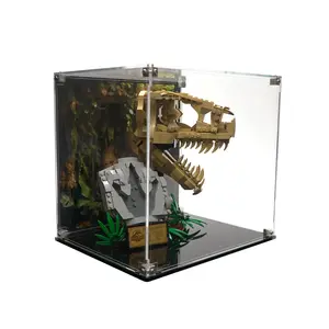 Acrylic Display Case Compatible with LEGO® 76964 Jurassic World T. Rex Skull Fossil - Set Not Included