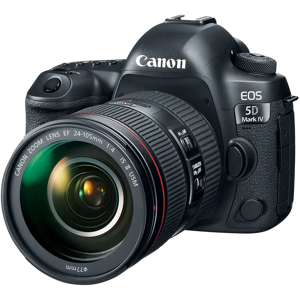 Canon EOS 5D Mark IV Digital DSLR Camera with EF 24-105mm f/4L IS II USM Lens, Wireless Capability, Movie Clip Support, High-Quality Picture Capture