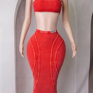 Mineral wash bandea maxi dress