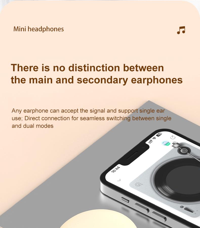 Mini Invisible Bluetooth 5.4 True Wireless Earbuds – Sport Noise Cancelling Gaming Headphones with Hi-Fi Audio, In-Ear Earphones for Music & Calls