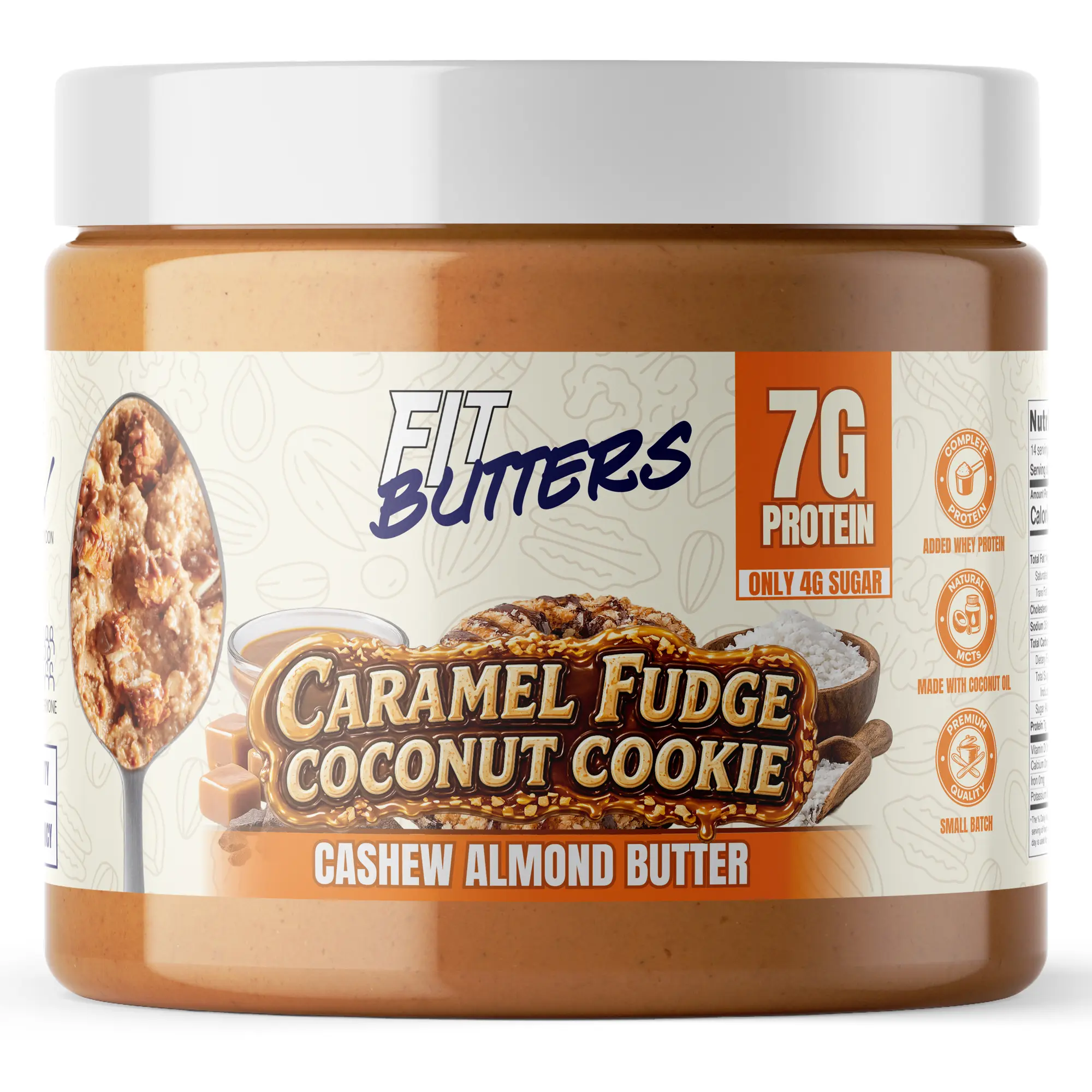 Fit Butters Caramel Fudge Coconut Cookie Cashew Almond Butter Spread