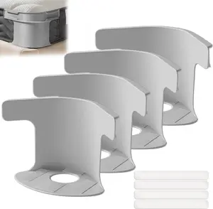 Bed Sheet Clips, Set of 4, Duvet Clips, Sheet Fastening Clips, Adjustable Sheets, Comforter, Anti-Slip, Sheet Fastener, Anti-Slip Clip, Bed Sheet Fall Prevention, Lightweight, Compact and