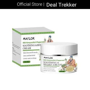 Soothing Relief Cream - Herbal Moisturizer The Spot Cream for Sensitive Skin, Lightweight Hydration & Comfort, Refreshing Daily Skin Care