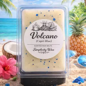 Volcano (Capri Blu) Scented Soy Wax Melts-For Wax Warmers-Gift Idea-Fresh Scent- candle Holiday Decor Fruits Tropical Perfume Aroma Multicolor Ornaments Freshener Decoration Light