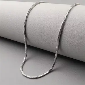 Elegant Silver Snake Chain Necklace - Timeless Style forEvery Occasion