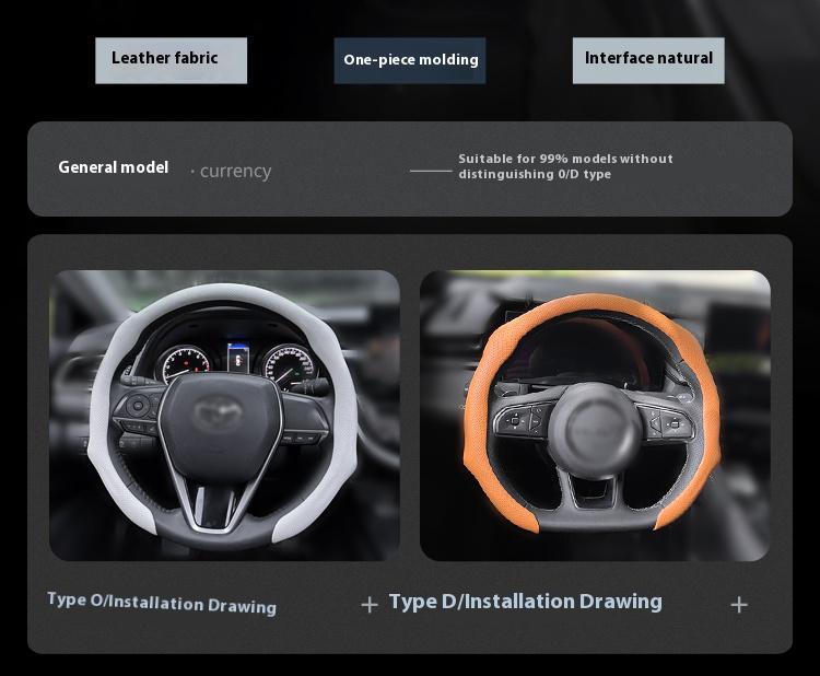 Hugexpen Nappa Leather Steering Wheel Cover New Quick TurnNon-Slip Breathable Ultra-Thin Universal Grip Cover Suitablefor Four Seasons car accessories