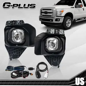 Clear Fog Light Assembly Fit For 2011-2016 Ford F250 F350 F450 F550 Super Duty G-PLUS