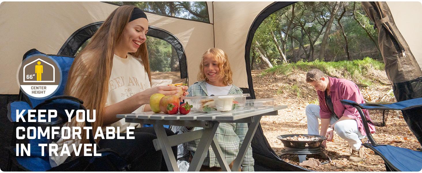 Fanttik Outdoor Zeta C4/C6 Pro Instant Cabin Tent 4/6 Person Portable Waterproof with Removable Canopy, Windproof, and High-Quality Materials Camping Equipment Spacious Interior