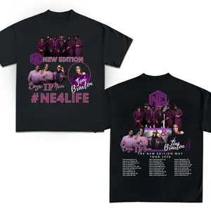New Edition Way Tour 2026 Shirt, Retro R&B Concert Graphic T-Shirt, Unisex Cotton Tee for Men Women, Casual Streetwear Outfi