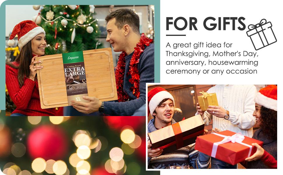 Kikcoin Bamboo Extra Large  Stove Oven Top Cover Wooden Cutting Board,Note Charcuterie Board,Pastry,Chopping Block,Handle,Juice Groove,Serving Food Tray,Kitchen 4XL:30"L*20"W Cooking,Knives Friendly Kitchenware Vegetable Oil