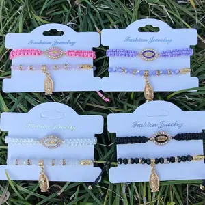 High-Quality Virgen de Guadalupe Set Bracelet - Unisex Devotion