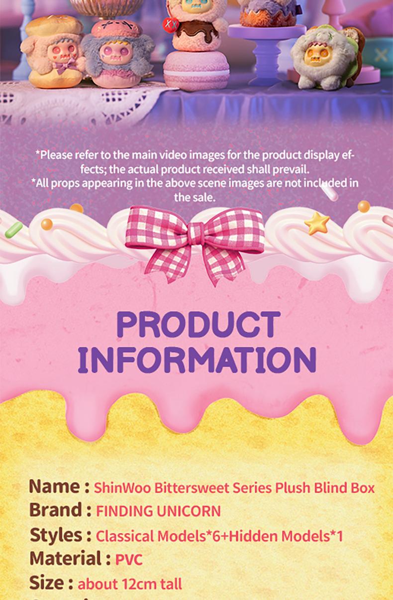 【Live Unboxing】[FINDING UNICORN] ShinWoo Bittersweet Series Plush Blind Box  Cute Figures Desktop Ornament Collectible Toys Birthday Gifts