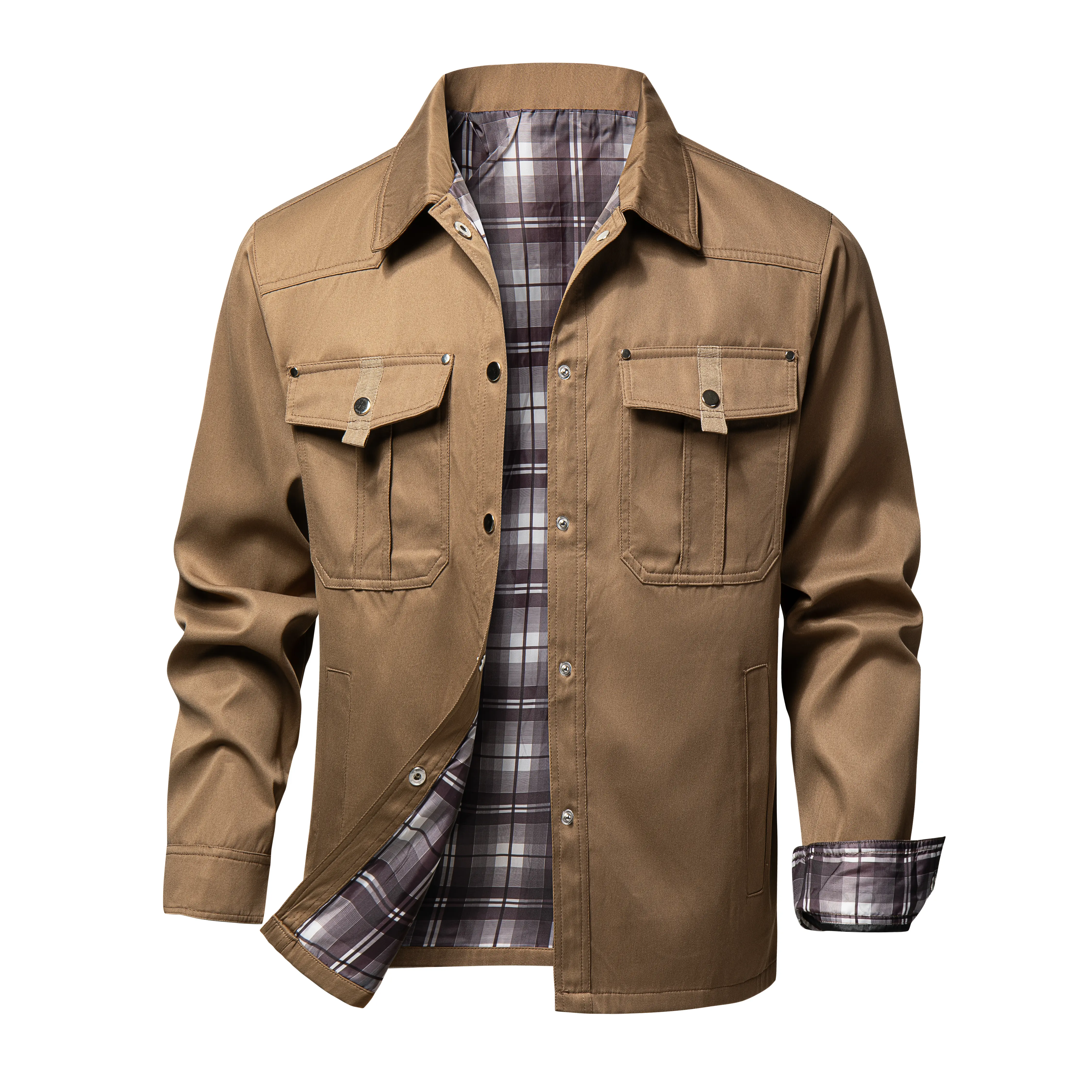 Utility Cargo Jacket  Pockets for All Your Tools & Essentials, Workwear Jackets, Casual Fashion Jacket