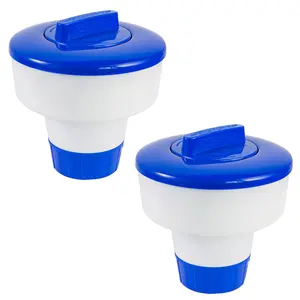 XtremepowerUS 3" Floating Tablet Chlorine Dispenser, 3-lb Capacity (2-Pack Set)