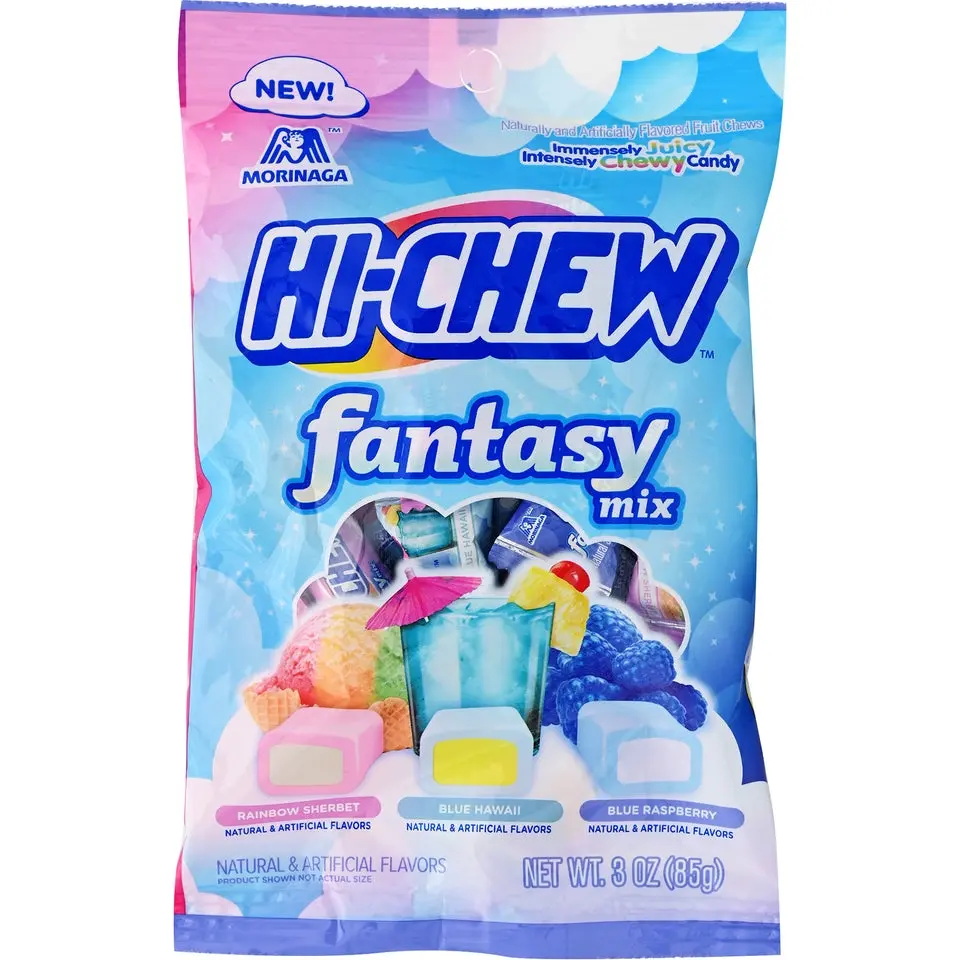 Morinaga Juicy Soft Fruit Candies - 7-Flavor Mixed Assortment with Strawberry, Blueberry, Sour-Sweet Chewy Snacks for Fun Treats