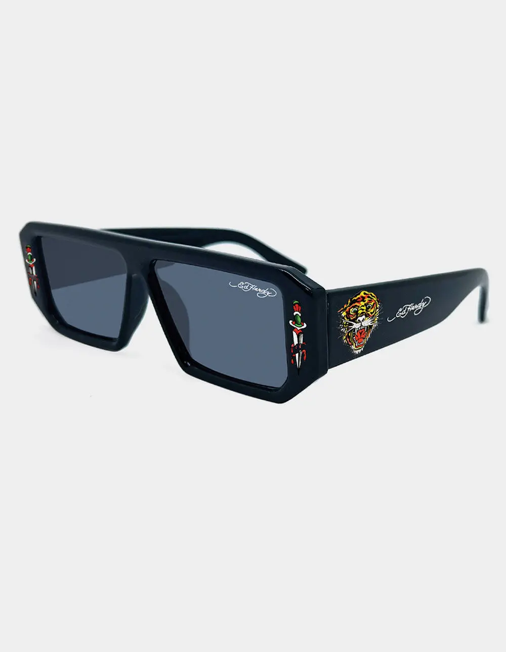 ED HARDY El Tigre Sunglasses, Black ED HARDY El Tigre Sunglasses, Black