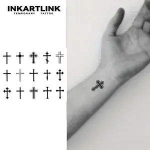 INKARTLINK 2 Sheets Couple's Secret Ink: Matching Semi-Permanent Tattoos for Lovers | Waterproof & Aesthetic Fake Tattoo for Date Night, Parties & Valentines