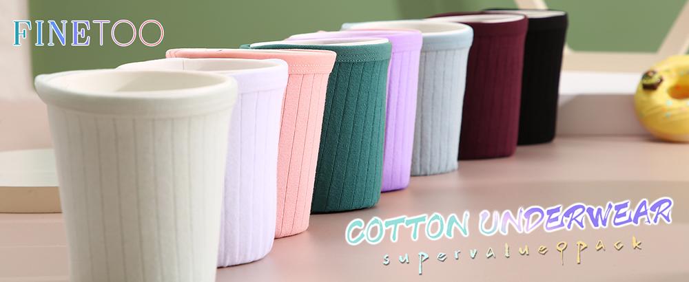 FINETOO 15PCS Cotton Panties for Women Seamless Underwear Outfit Maternity Basic Minimalist Comfortable Bikini Briefs S-XL Size SpringStatements