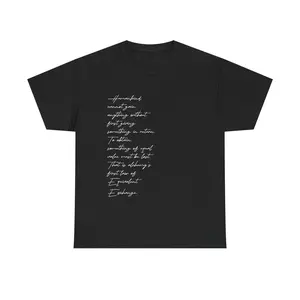 Equivalent Exchange Alchemy First Law Philosophy Tshirt Deep Thought Wisdom Humankind Life Lesson Script Font Tee Inspirational Gift Idea Minimalist Apparel Present for Thinkers