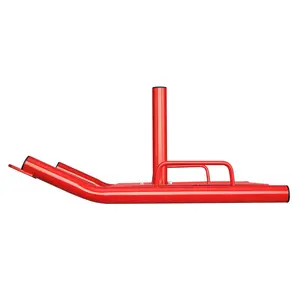 Father's Day Gift Spring new arrivals Weight Training Pull Sled, Fitness Strength Speed Training Sled, Steel Power Sled Workout Equipment for Athletic Exercise and Speed Improvement, Suitable for 2" Weight Plate, Red saw blade