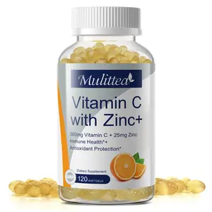 Vitamin C 1000mg + Zinc Supplement with Rose Hips, Antioxidant Support for Immune Health,Daily Wellness, 120 Softgels
