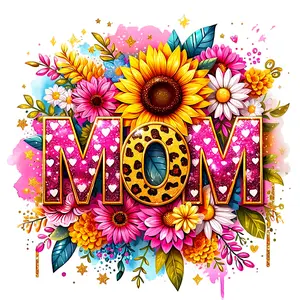 Mothers Day DTF Transfer for T-Shirts or Hoodies - Customizable Design