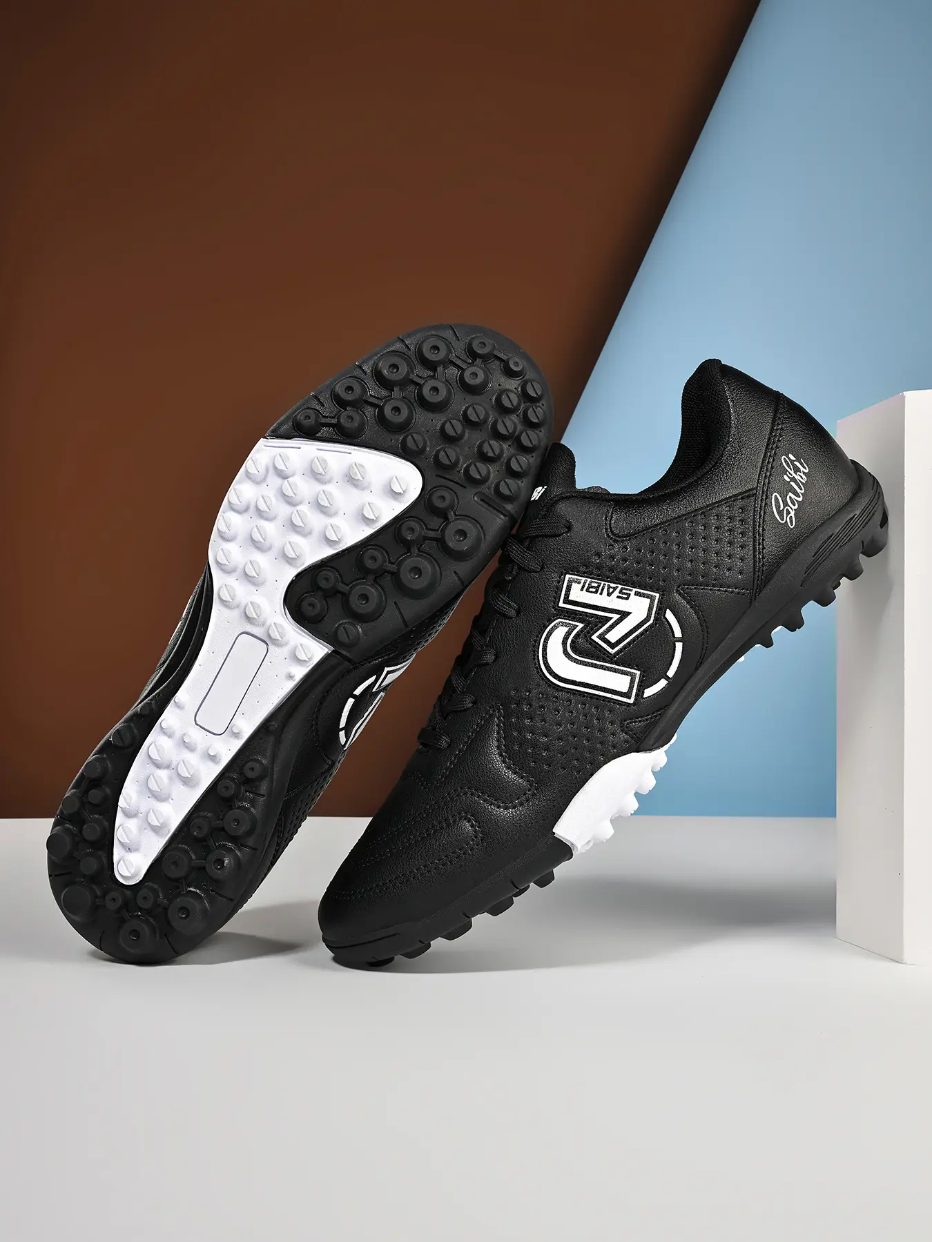 Professional Soccer Shoes TF Studs Turf Shoes Women's Training Sneakers Outdoor Indoor Sports Shoes Durable Anti-Slip Breathable Competition Shoes Football Cleats Football Field Boots Spike Shoes