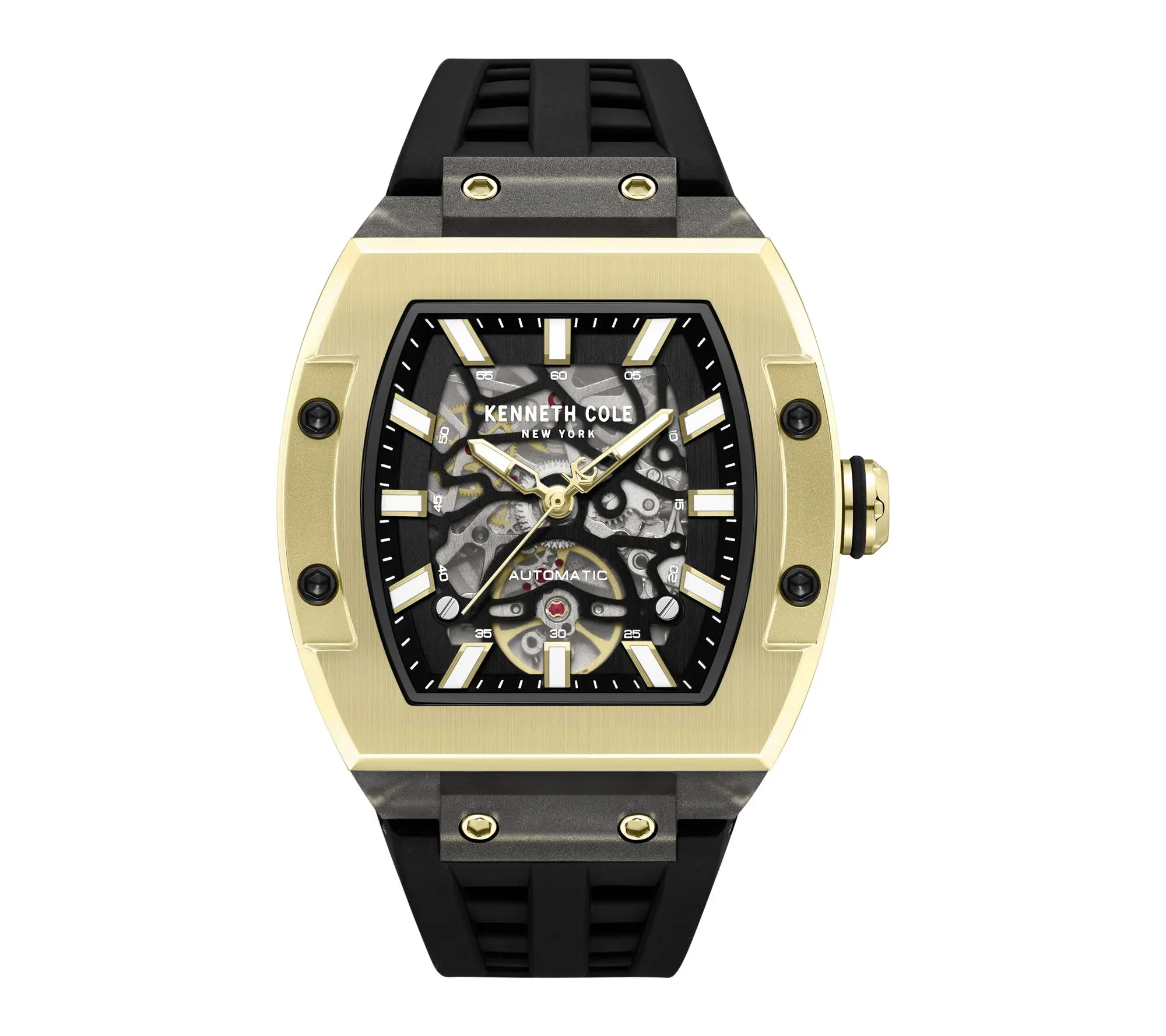 Kenneth Cole New York Men's Automatic Black Strap Watch