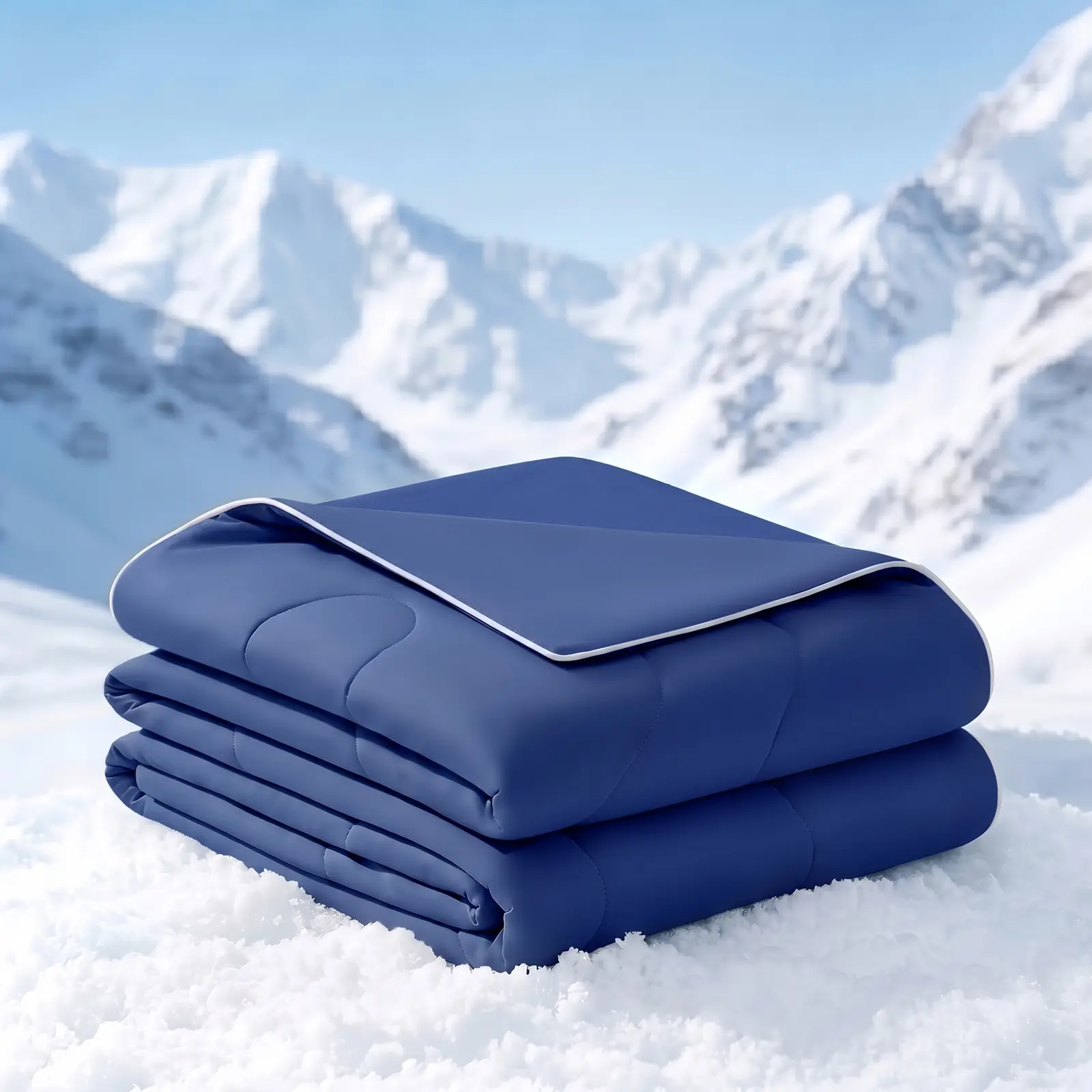 EASELAND Cooling Comforter, Q-MAX 0.45+ Double-Sided Cool Blanket for Hot Sleepers, Soft Fluffy Cloud Summer Bedding, Twin/Queen/King Size, Night Sweats Relief, Travel Camping Bed Couch