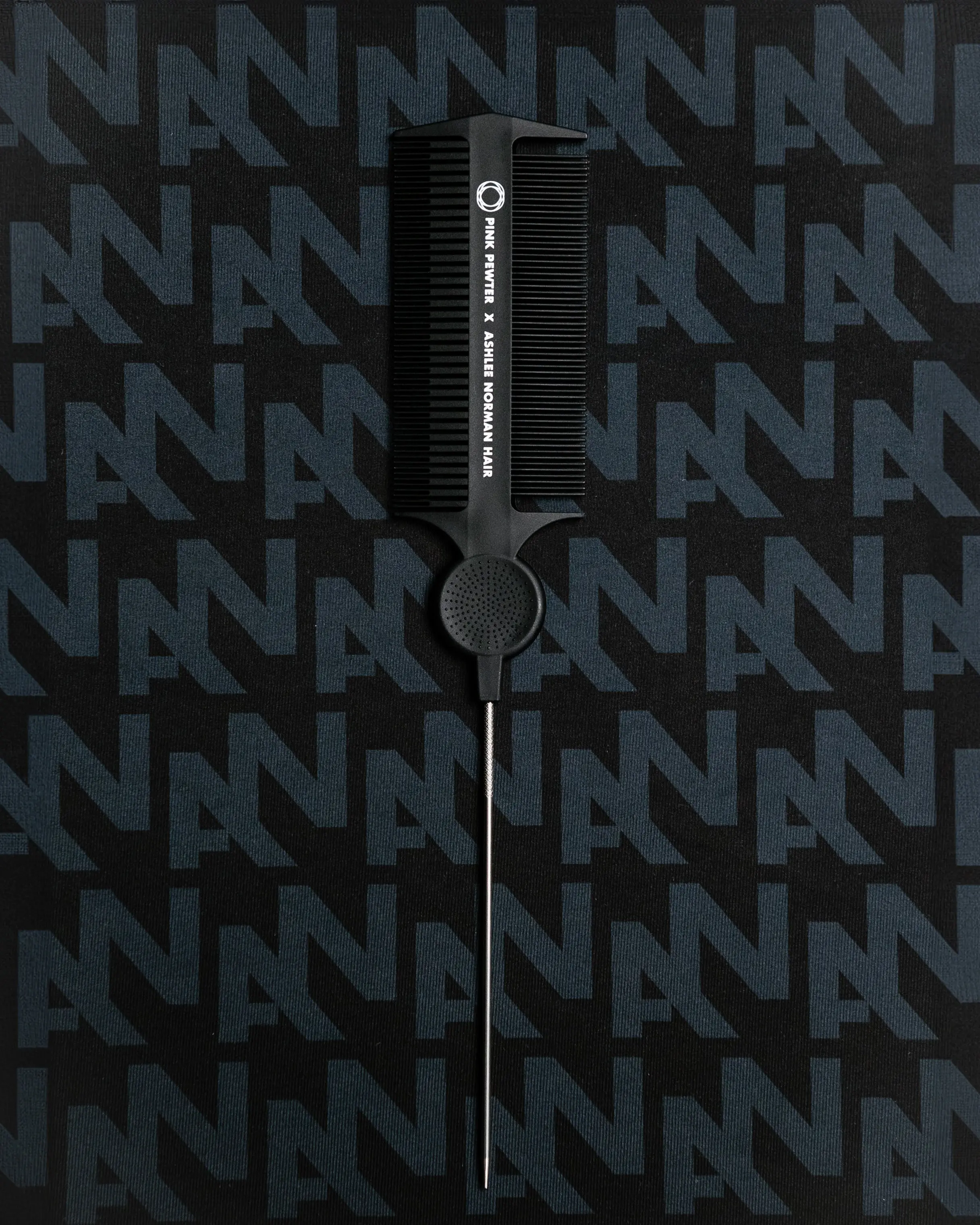 Triple Threat Carbon Fibre Tease, Weave and Lock Styling Comb (Black 11")