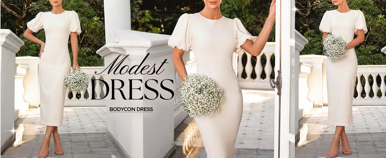 ZESICA Women's Summer Short Sleeve Bodycon Midi Dress 2026 Spring Elegant Formal Wedding Guest Cocktail Party Dresses ZESICA Women's Summer Short Sleeve Bodycon Midi Dress 2026 Spring Elegant Formal Wedding Guest Cocktail Party Dresses
