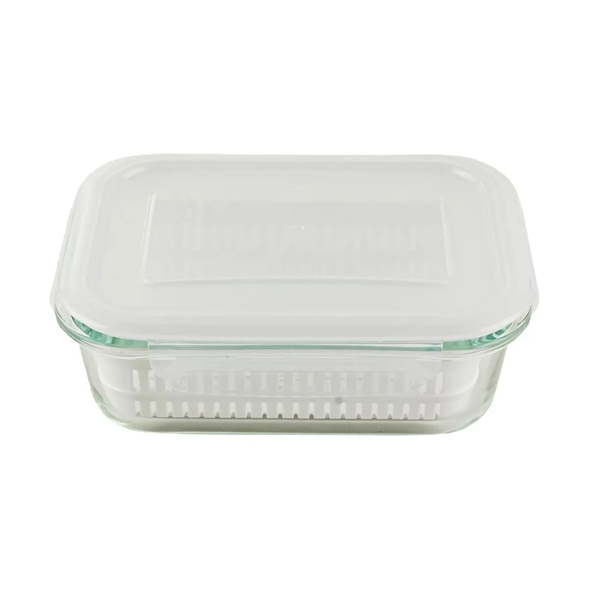 FREIZ Magicarino Glass Food Storage Containers - Heat Resistant Borosilicate Glass Square Meal Prep Containers, 660ml, Set of 2 for 1-2 People, Kitchen & Fridge Organization