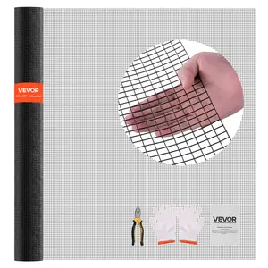 VEVOR Hardware Cloth 72 in x 50 ft, 1/2 in 19 Gauge Galvanized Wire Mesh Roll, Weather-Resistant Vinyl Coated Chicken Wire Fencing, Heavy Duty Welded Garden Plant Fencing for Rabbit Cage Snake Fence