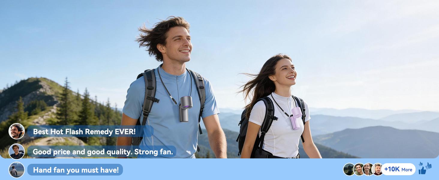 KIMMOO 4-in-1 portable refrigeration handheld turbo fan with 200 speed settings, 21,000 revolutions per minute, 12hour cooling, digital display, 120° rotation, USB charging, mini handheld personal fan.Suitable for travel, indoor use, and office desk usage