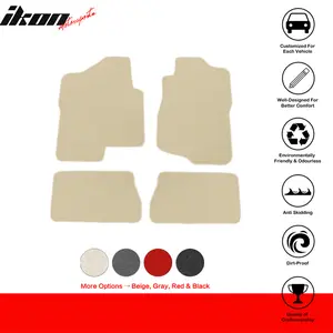 Floor Mats for Chevrolet Silverado GMC Sierra Crew Cab 2007-2013 4PC Nylon