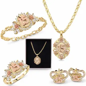 Quinceañera Jewelry Sets 14K Gold All Inclusive
