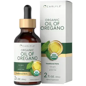 Carlyle Organic Oil of Oregano Liquid Drops | 2 fl oz |  Vegan Herbal Supplement | Non-GMO, Gluten Free