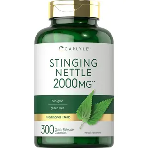 Carlyle Stinging Nettle Leaf Extract 2000mg | 300 Capsules | Non-GMO & Gluten Free Supplement