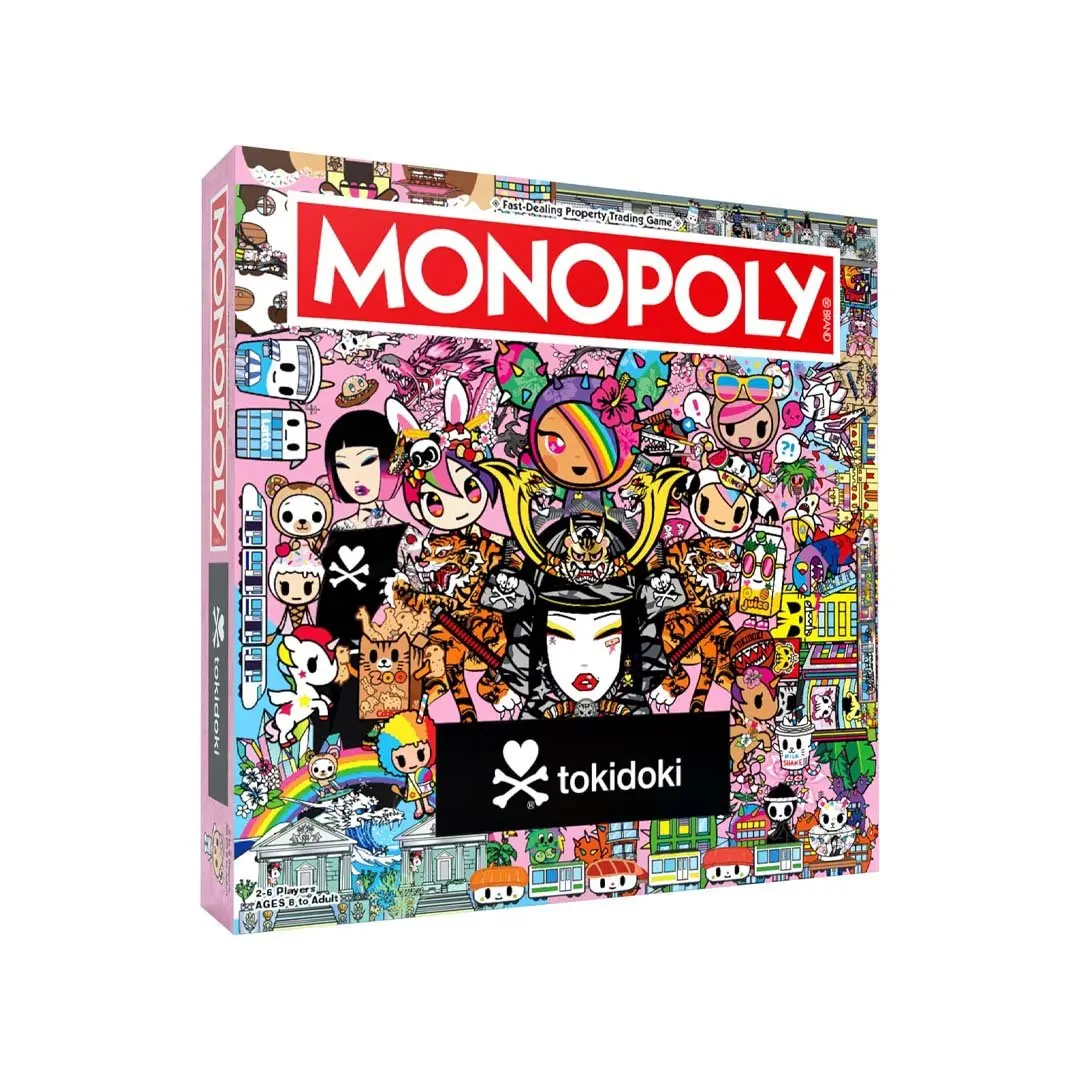 Hasbro Monopoly: Tokidoki Classic Tabletop Strategy Board Game, Family Fun Game for Family Night, Tabletop Games