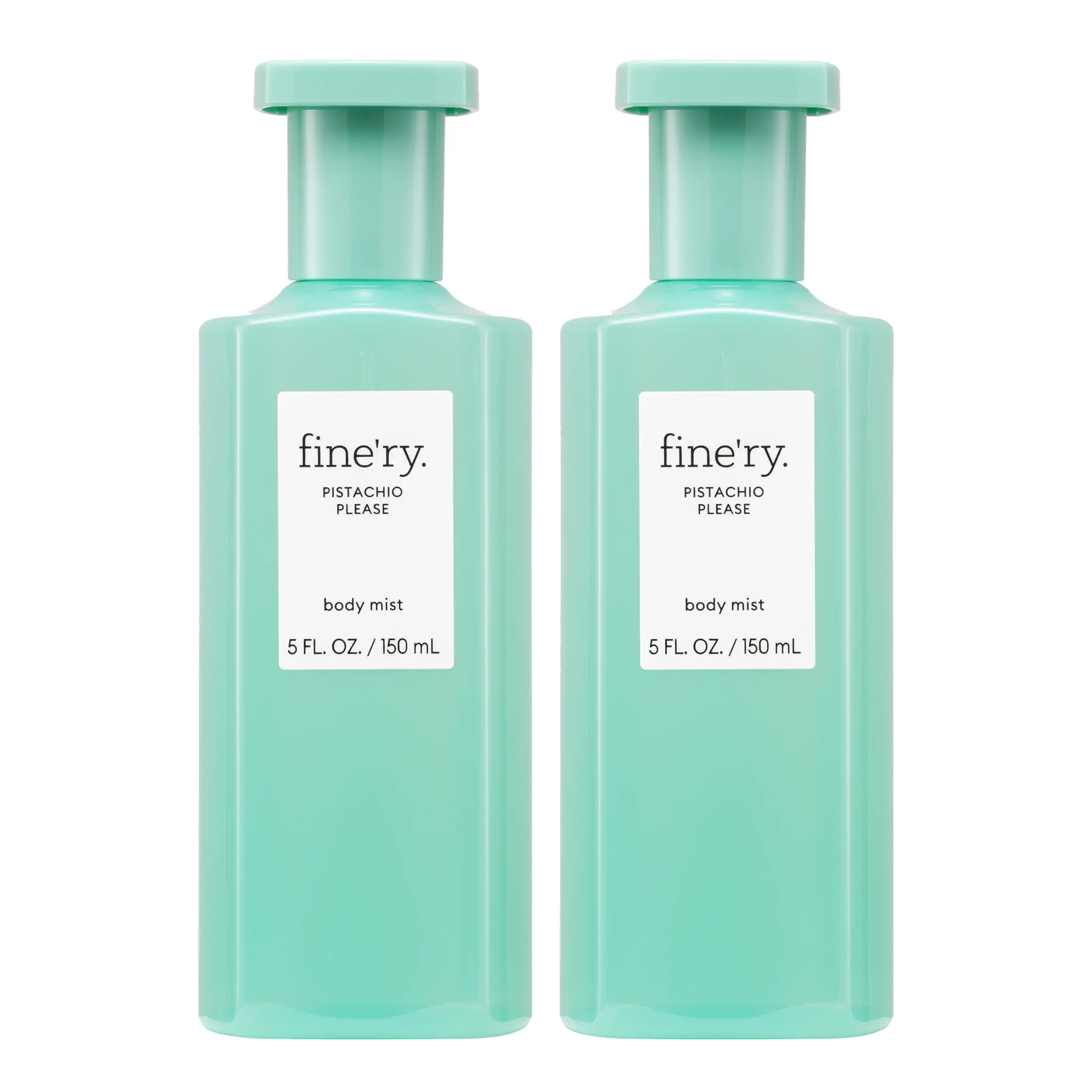 fine'ry Pistachio Please Body Mist, Sweet Gourmand Fragrance with Pistachio Milk & Vanilla, a Signature Scent for Smelling Good, Women's Beauty Products, 150ml 2-Pack, Aromatic Chic Gourmand, Self Care Products, Hair And Body Mists, Female Wear