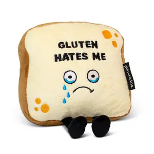 "Gluten Hates Me" Bread Plush