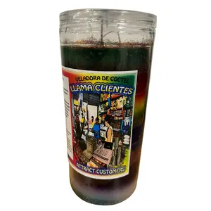 Jumbo Attract Customers 14 day Fixed Candle / Jumbo Veladora Preparada Llama Clientes